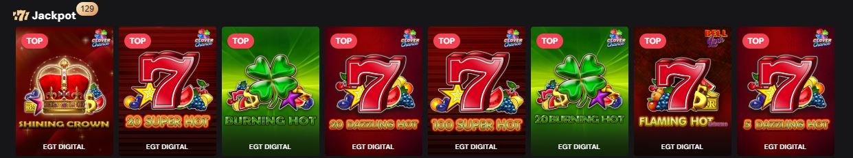 Joacă sloturi jackpot populare de la EGT Digital cu șanse mari de câștig 